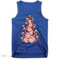 Pink Flamingo Christmas Tree Cute Flamingos Holiday DéCor Great Gift Tank Top thumb 0