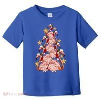 Pink Flamingo Christmas Tree Cute Flamingos Holiday DéCor Great Gift Toddler T-Shirt thumb 0