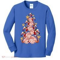 Pink Flamingo Christmas Tree Cute Flamingos Holiday DéCor Great Gift Kids Long Sleeve Shirt thumb 0