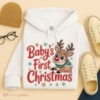 Personalized First Christmas Custom Name Text Hoodie thumb 4