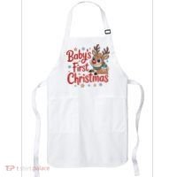 Personalized First Christmas Custom Name Text Apron thumb 0