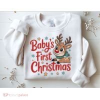 Personalized First Christmas Custom Name Text Sweatshirt thumb 2