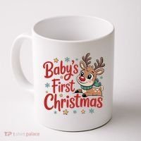 Personalized First Christmas Custom Name Text Coffee Mug thumb 0