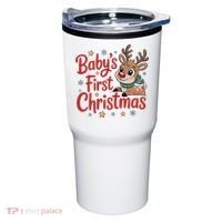 Personalized First Christmas Custom Name Text Tumbler thumb 0