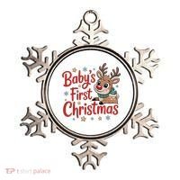 Personalized First Christmas Custom Name Text Ornament thumb 0
