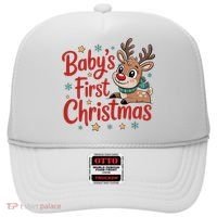Personalized First Christmas Custom Name Text Hat thumb 0