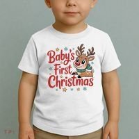 Personalized First Christmas Custom Name Text Toddler T-Shirt thumb 2