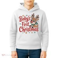 Personalized First Christmas Custom Name Text Kids Hoodie thumb 4