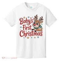 Personalized First Christmas Custom Name Text Kids T-Shirt thumb 0