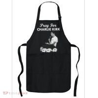Pray For Charlie Kirk Rest In Peace Support Tribute Apron thumb 0