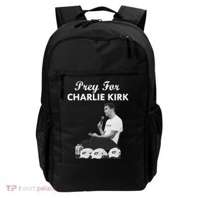 Pray For Charlie Kirk Rest In Peace Support Tribute Backpack