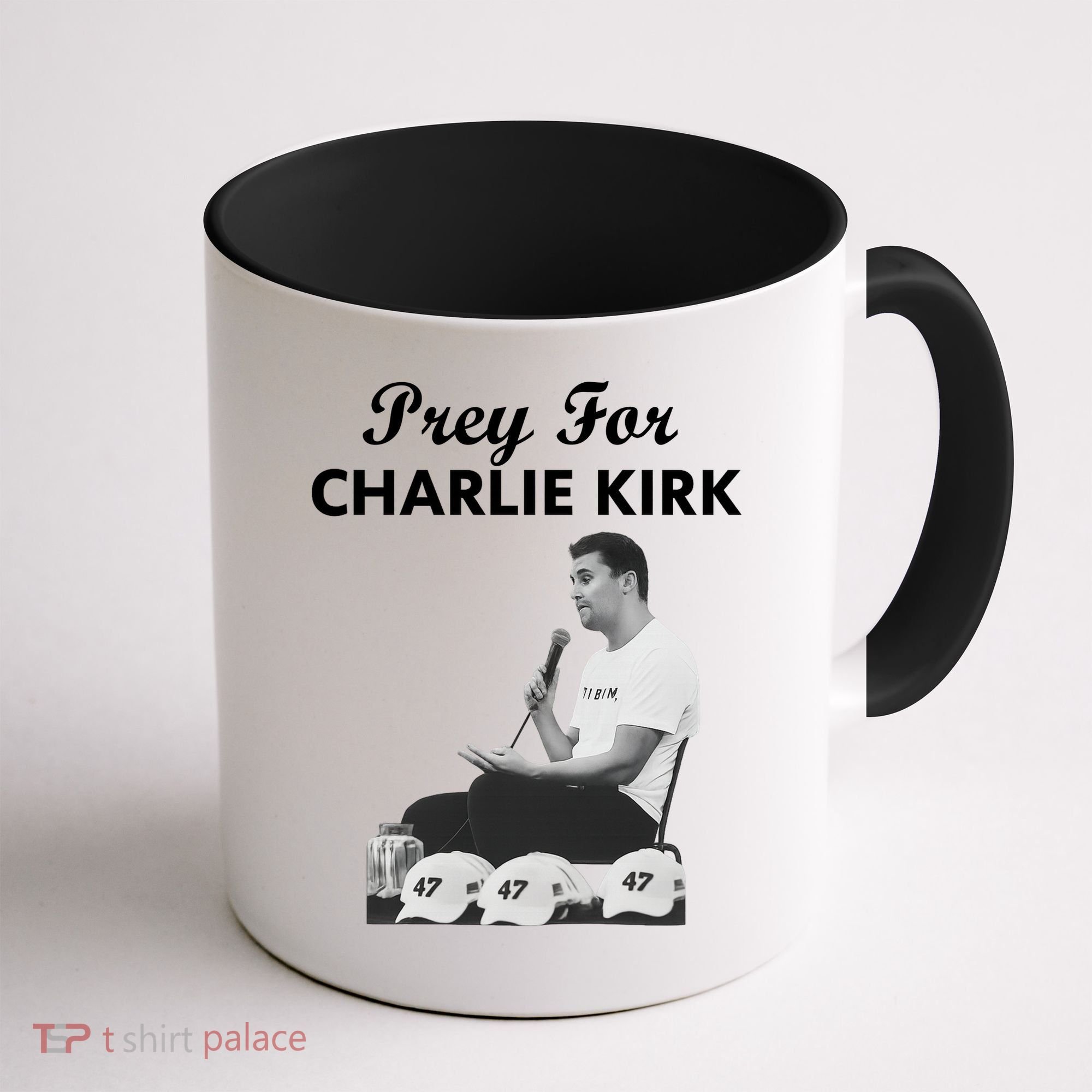 Pray For Charlie Kirk Rest In Peace Support Tribute Coffee Mug
