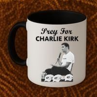 Pray For Charlie Kirk Rest In Peace Support Tribute Coffee Mug thumb 2