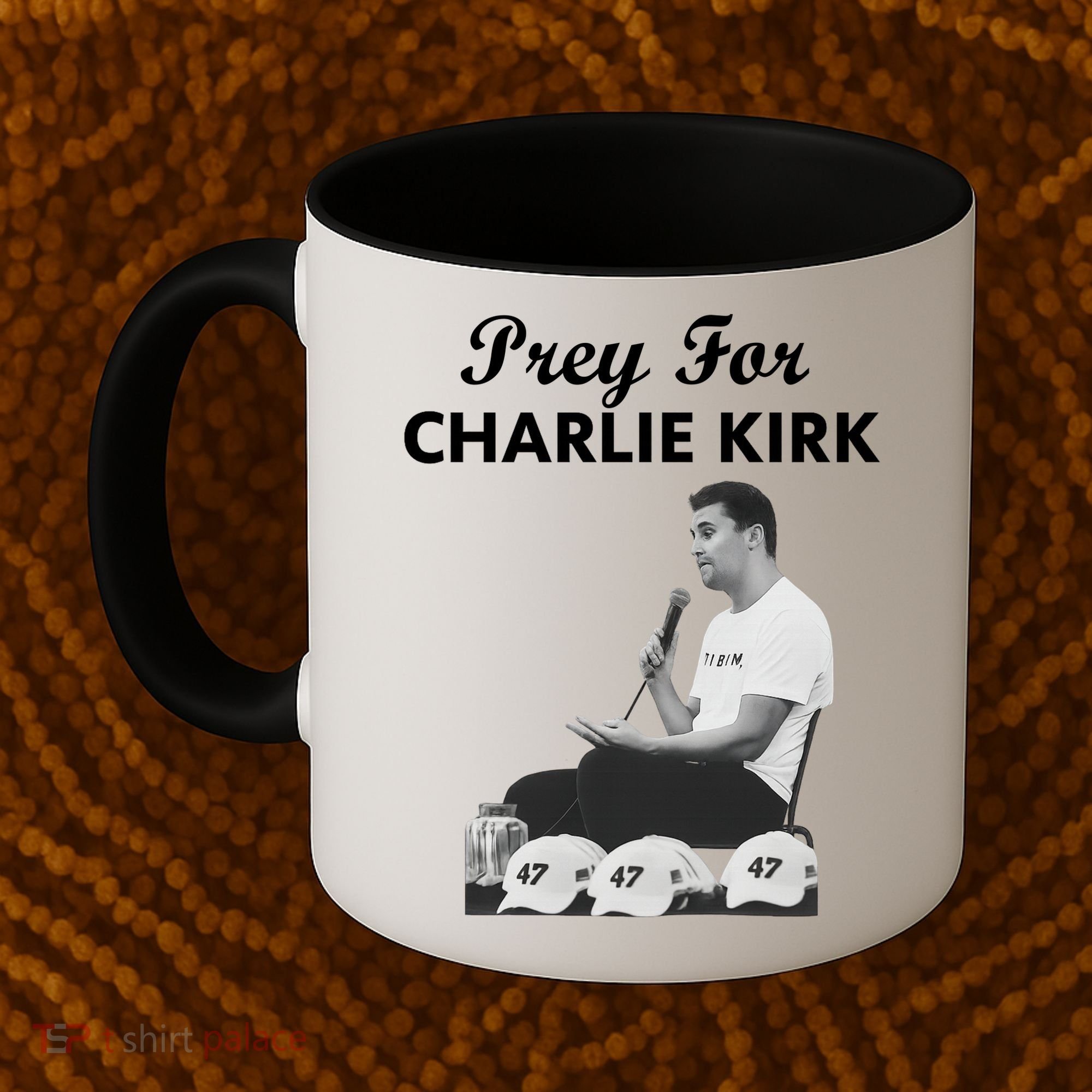 Pray For Charlie Kirk Rest In Peace Support Tribute Coffee Mug