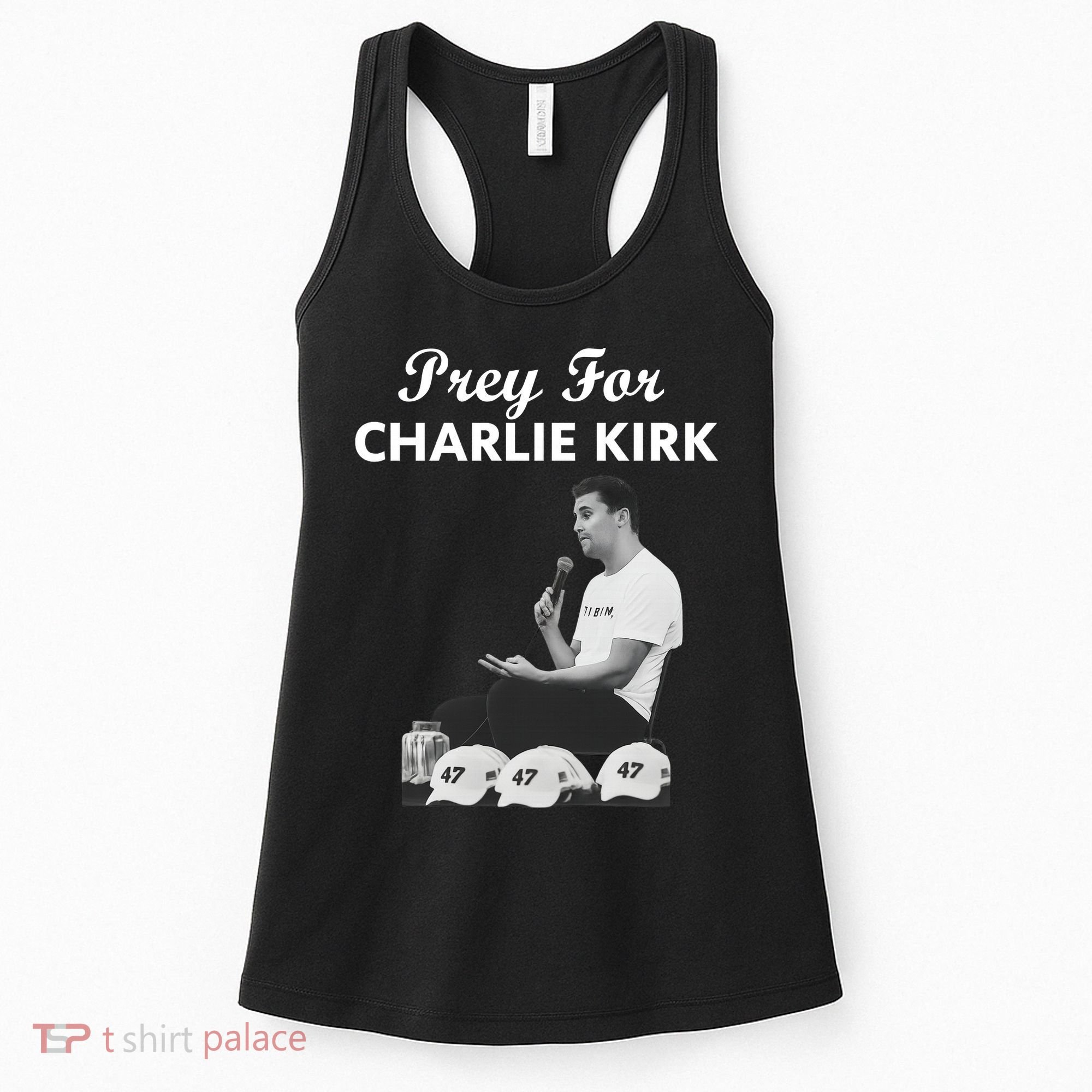 Pray For Charlie Kirk Rest In Peace Support Tribute Women's Tank Top