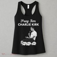Pray For Charlie Kirk Rest In Peace Support Tribute Women's Tank Top thumb 3