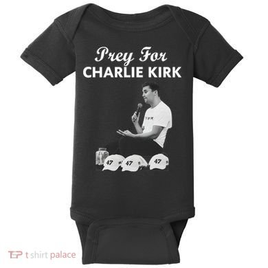 Pray For Charlie Kirk Rest In Peace Support Tribute Baby Bodysuit