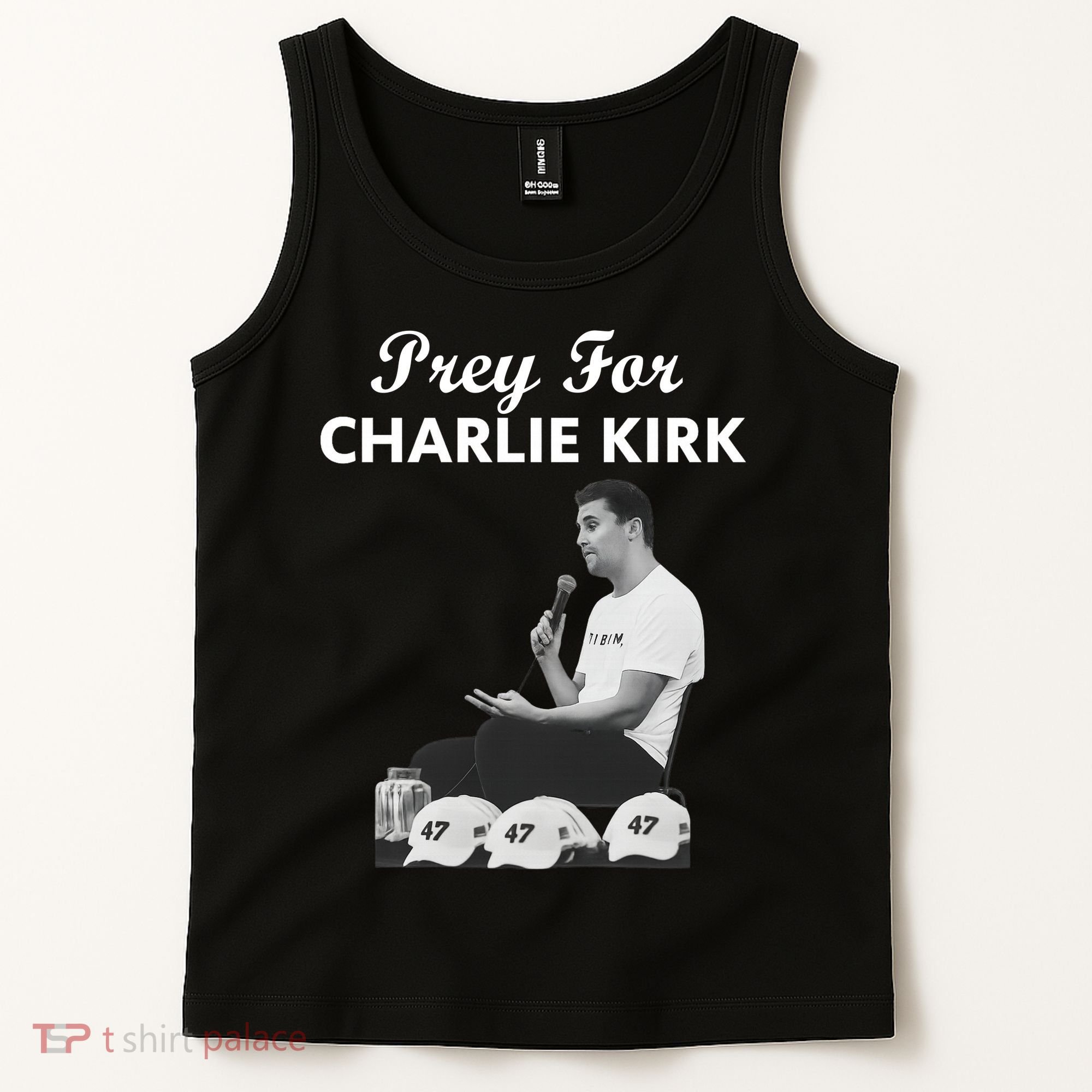 Pray For Charlie Kirk Rest In Peace Support Tribute Tank Top
