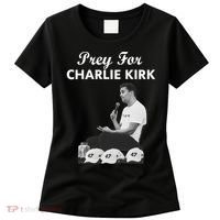 Pray For Charlie Kirk Rest In Peace Support Tribute Women's T-Shirt thumb 0