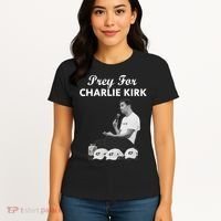 Pray For Charlie Kirk Rest In Peace Support Tribute Women's T-Shirt thumb 4