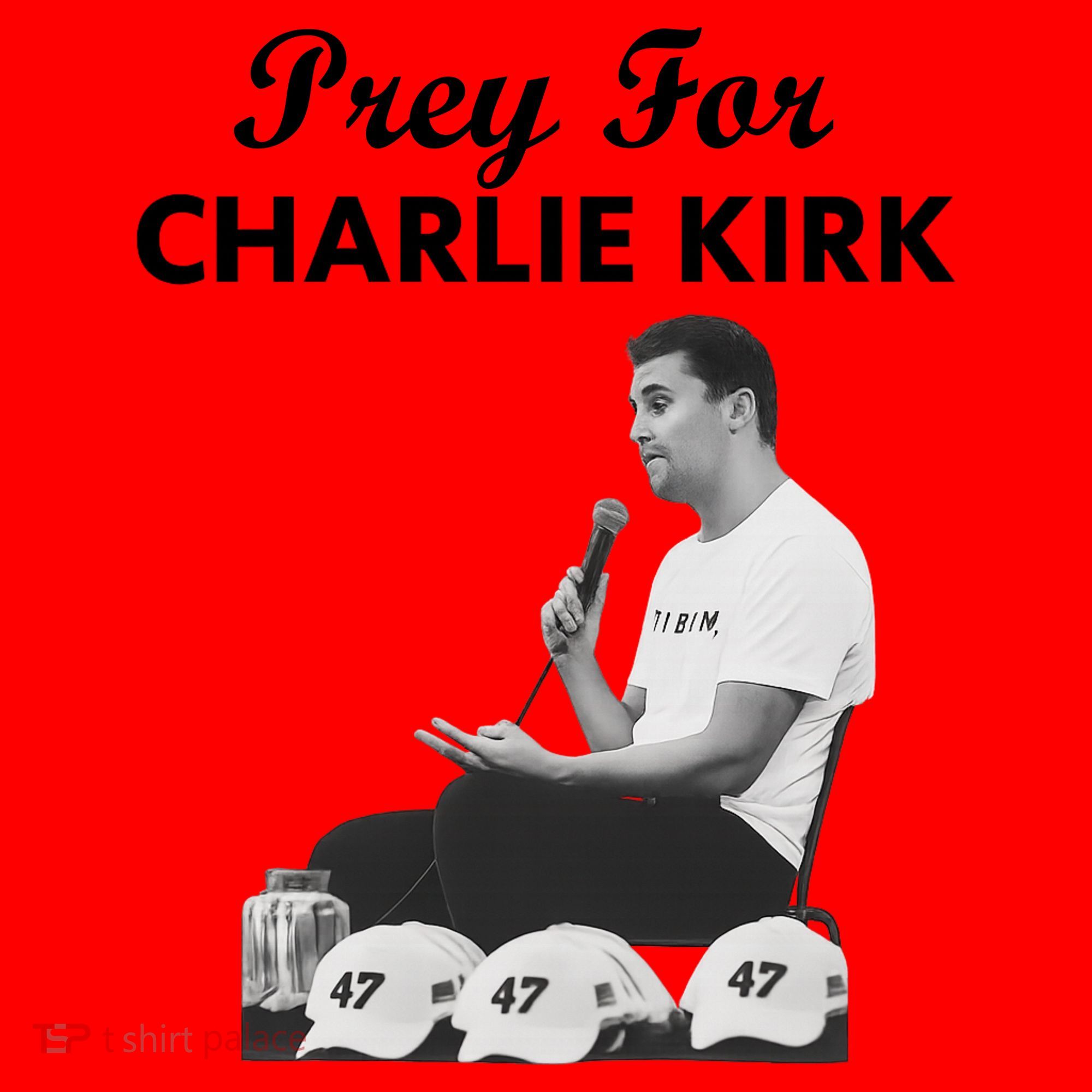 Pray For Charlie Kirk Rest In Peace Support Tribute Santa Hat