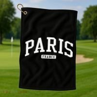 Paris France College Golf Towel thumb 1
