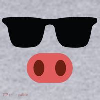 Pig Face Cool Sunglasses Cute Halloween Costume Women's Sweatshirt thumb 2