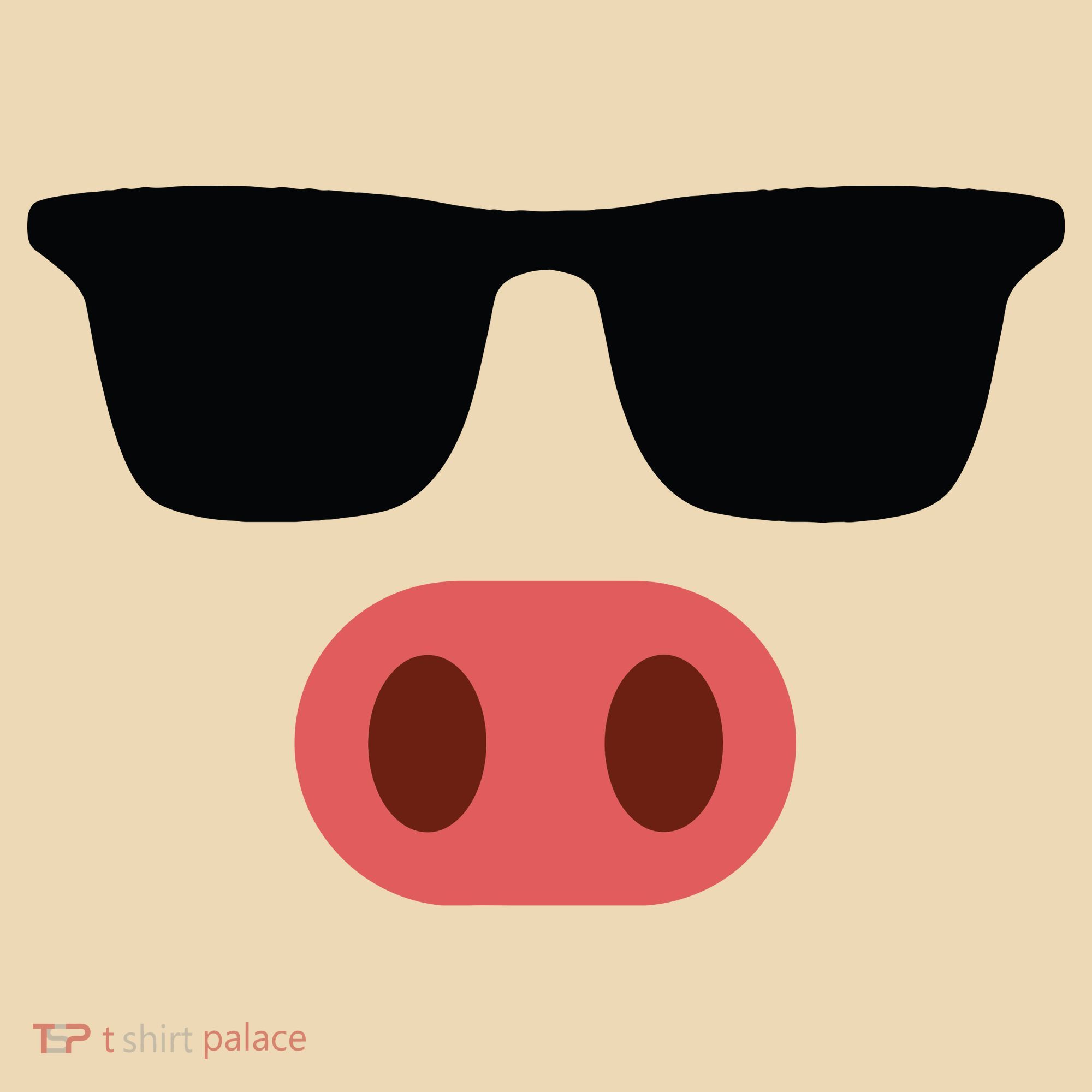Pig Face Cool Sunglasses Cute Halloween Costume Tote Bag