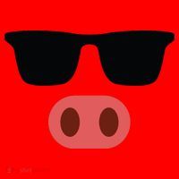 Pig Face Cool Sunglasses Cute Halloween Costume Santa Hat thumb 1