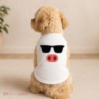 Pig Face Cool Sunglasses Cute Halloween Costume Doggie Tank thumb 2