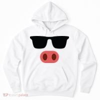 Pig Face Cool Sunglasses Cute Halloween Costume Hoodie thumb 0