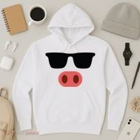 Pig Face Cool Sunglasses Cute Halloween Costume Hoodie thumb 3