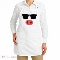 Pig Face Cool Sunglasses Cute Halloween Costume Apron thumb 2