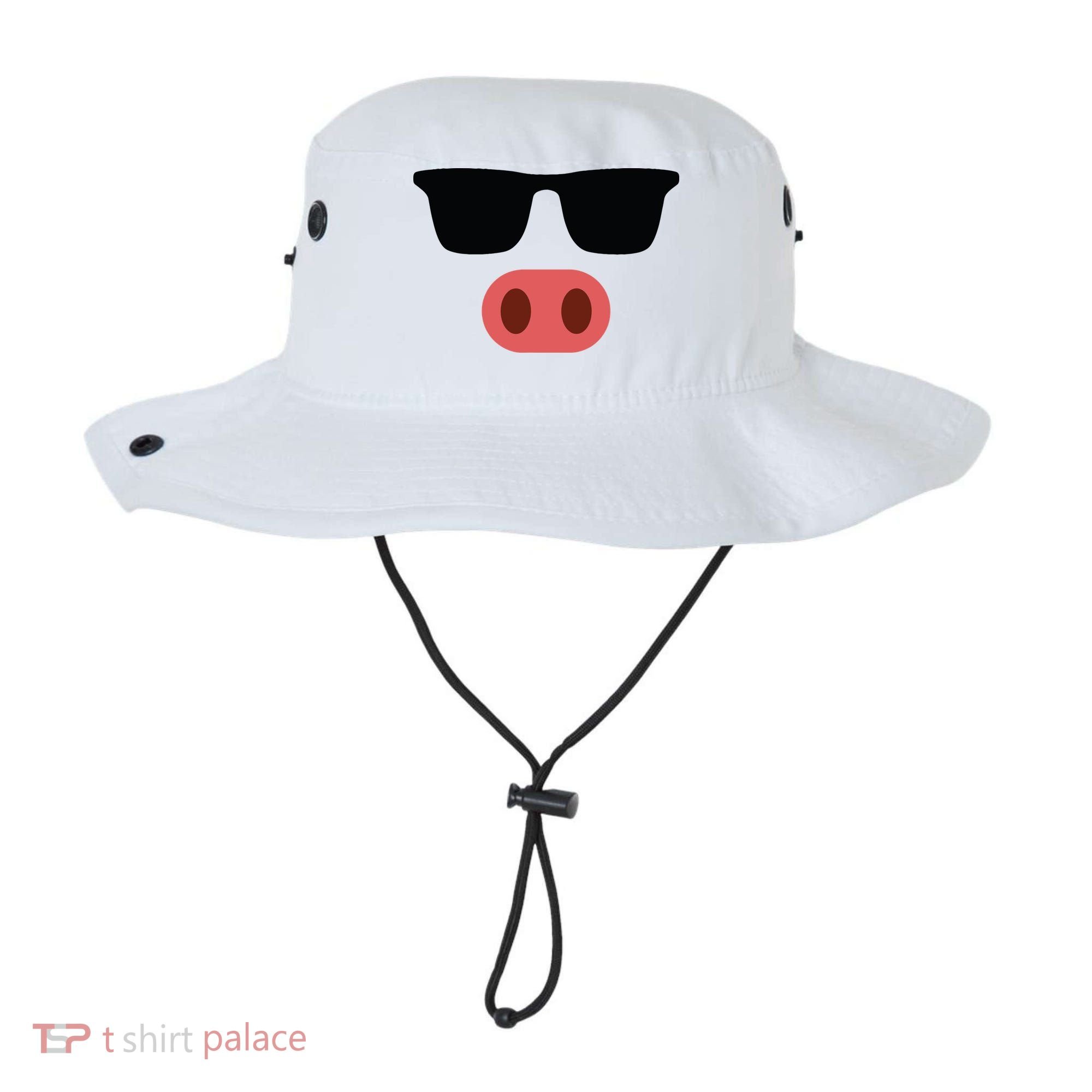 Pig Face Cool Sunglasses Cute Halloween Costume Bucket Hat