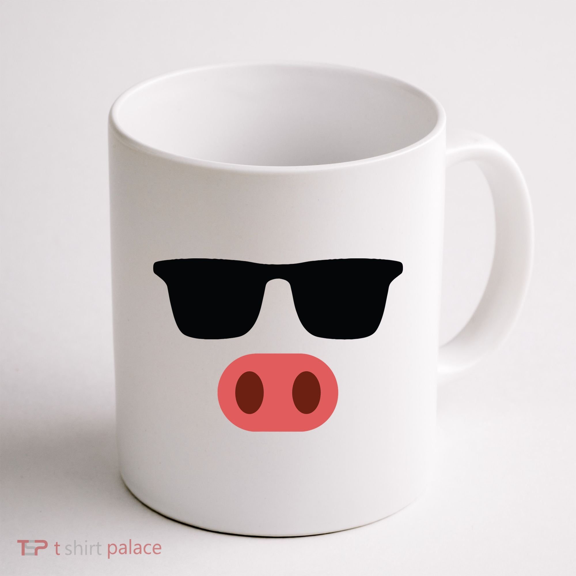 Pig Face Cool Sunglasses Cute Halloween Costume Coffee Mug