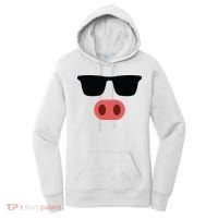 Pig Face Cool Sunglasses Cute Halloween Costume Women's Hoodie thumb 0
