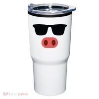 Pig Face Cool Sunglasses Cute Halloween Costume Tumbler thumb 0