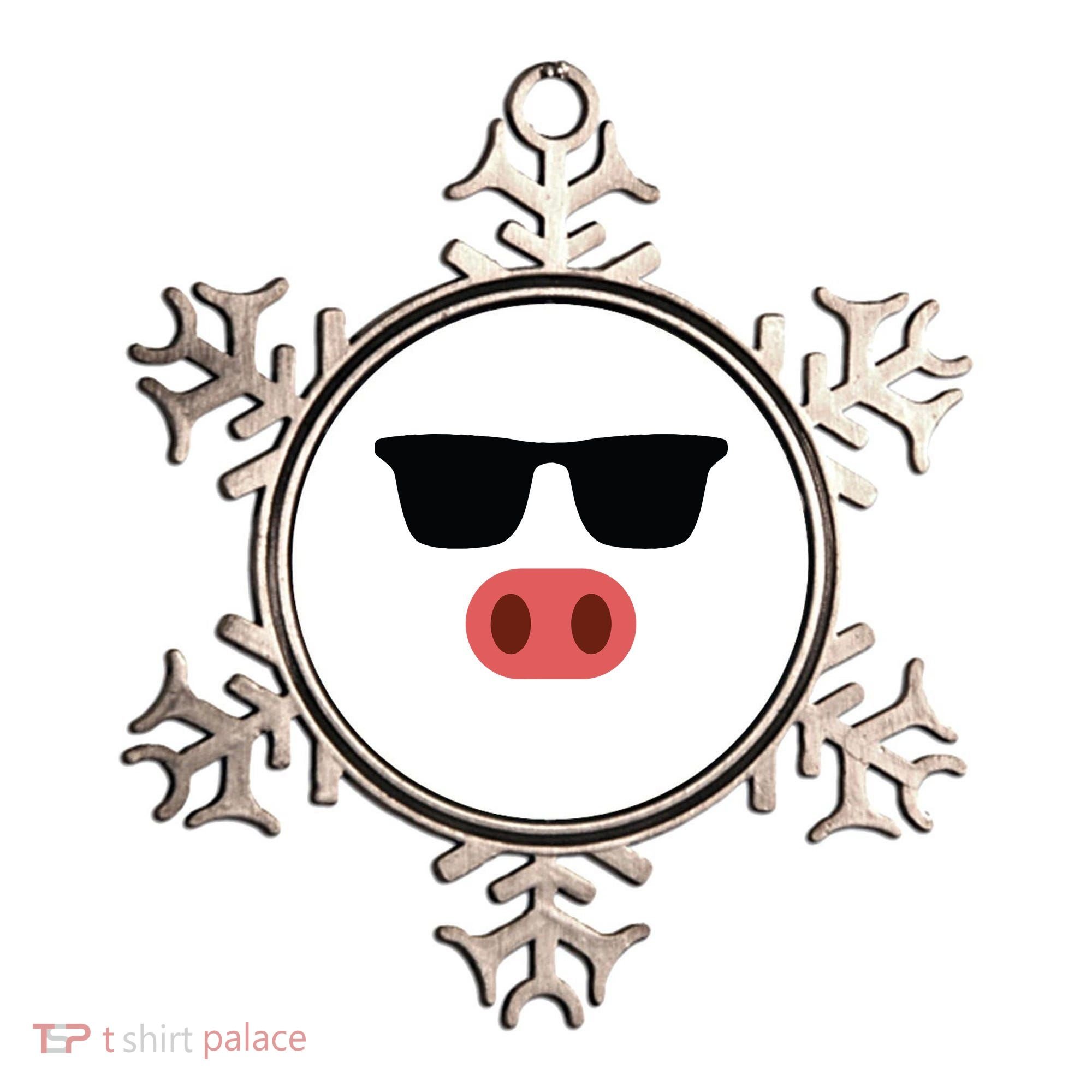 Pig Face Cool Sunglasses Cute Halloween Costume Ornament
