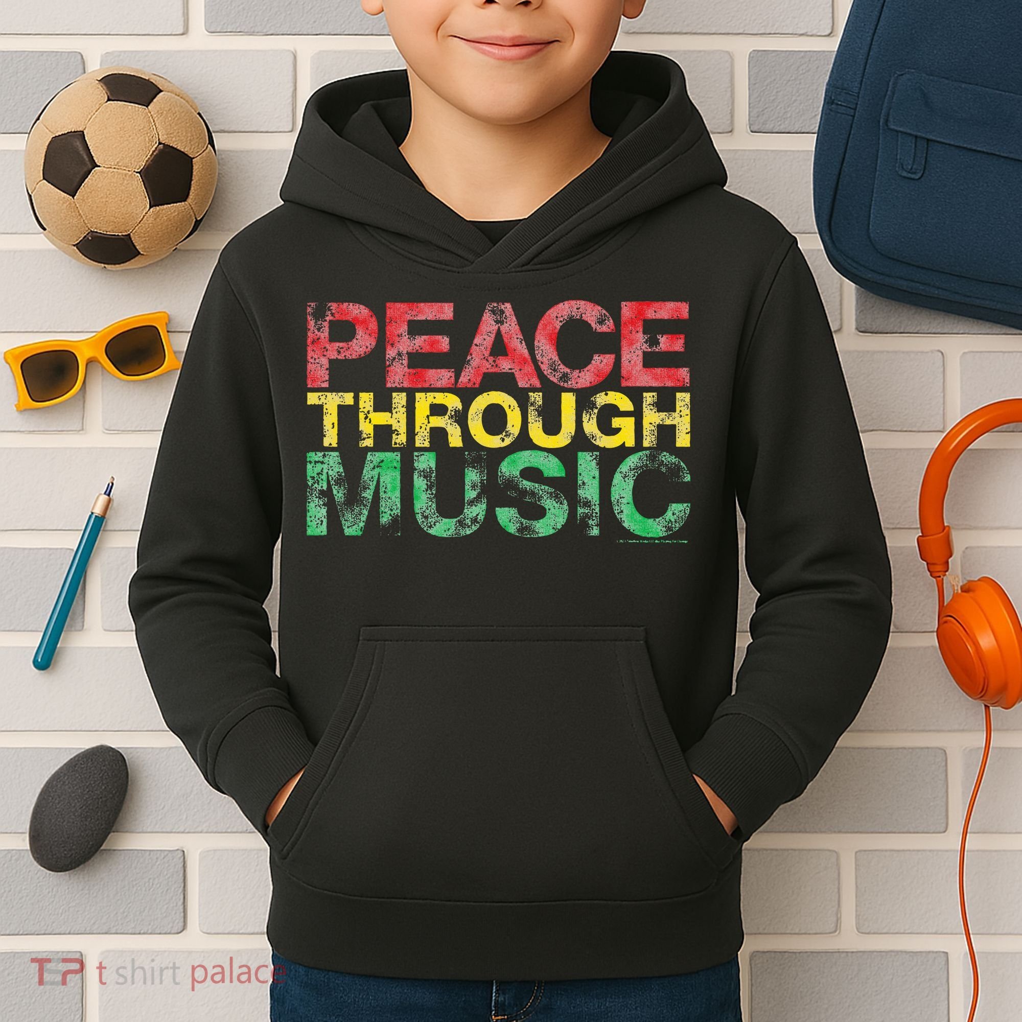 Playing For Change Peace Through Music Kids Hoodie