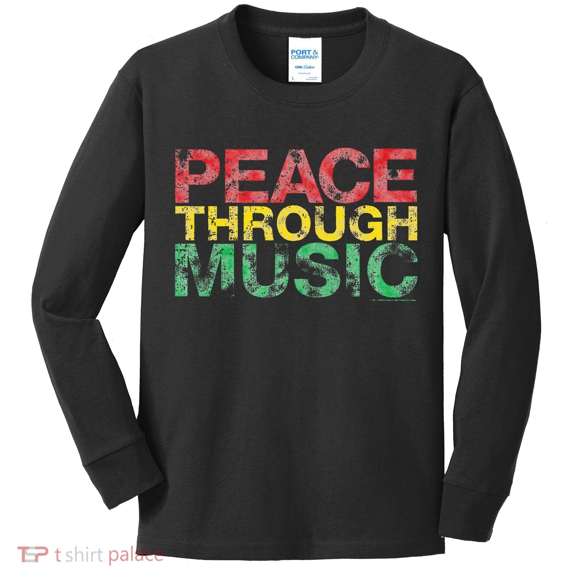 Playing For Change Peace Through Music Kids Long Sleeve Shirt