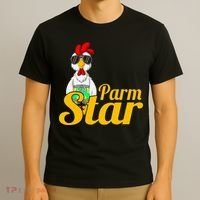 Parmstar Funny Chicken Parm Parmigiana T-Shirt thumb 3