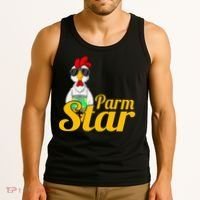 Parmstar Funny Chicken Parm Parmigiana Tank Top thumb 3