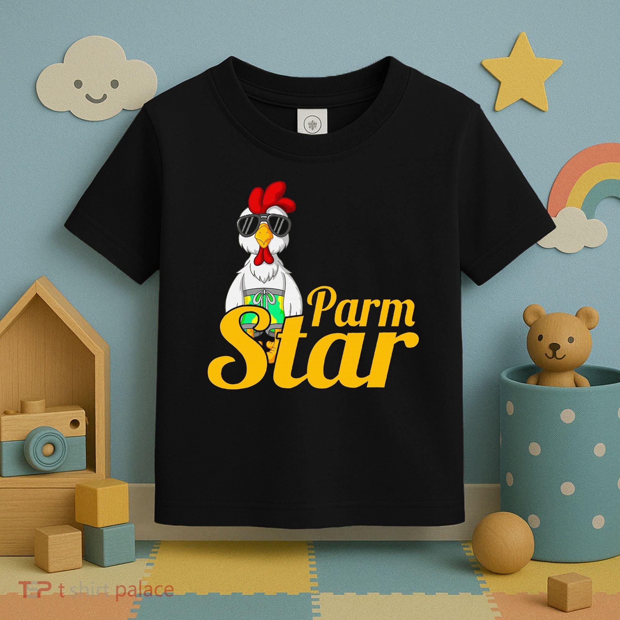 Parmstar Funny Chicken Parm Parmigiana Toddler T-Shirt