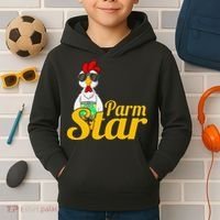 Parmstar Funny Chicken Parm Parmigiana Kids Hoodie thumb 2