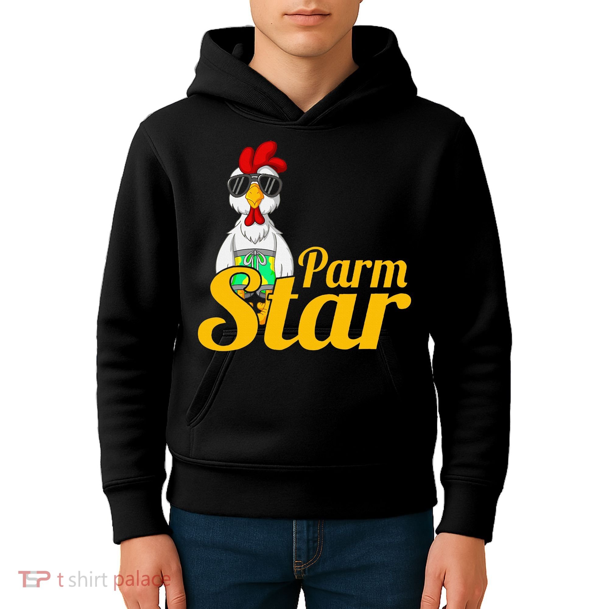 Parmstar Funny Chicken Parm Parmigiana Kids Hoodie