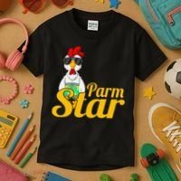Parmstar Funny Chicken Parm Parmigiana Kids T-Shirt thumb 3