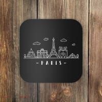 Paris France Capitalcity Skyline Eiffeltower Paris Lovers Coaster thumb 0