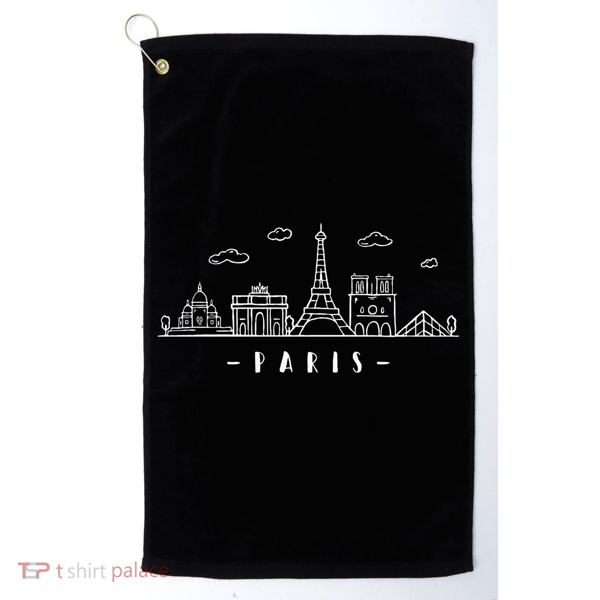 Paris France Capitalcity Skyline Eiffeltower Paris Lovers Golf Towel