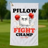 Pillow Fight Champ Golf Towel thumb 1
