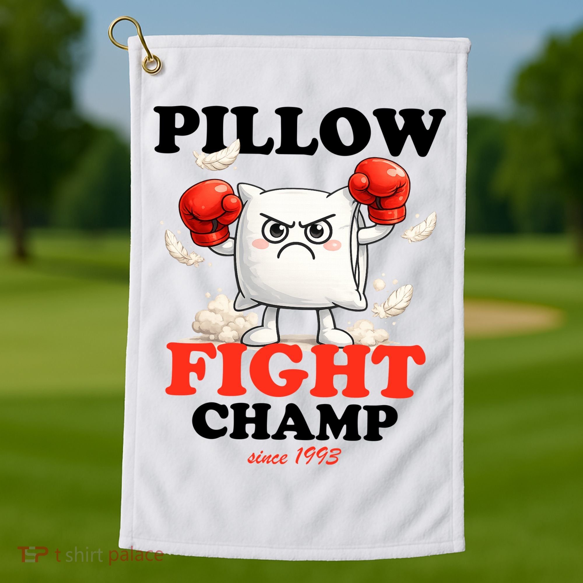 Pillow Fight Champ Golf Towel